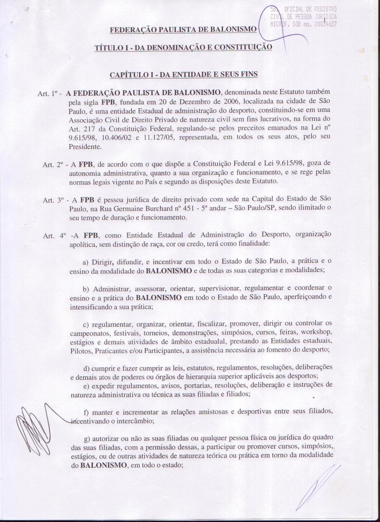 Estatuto da Federacao Paulista de Balonismo (01)